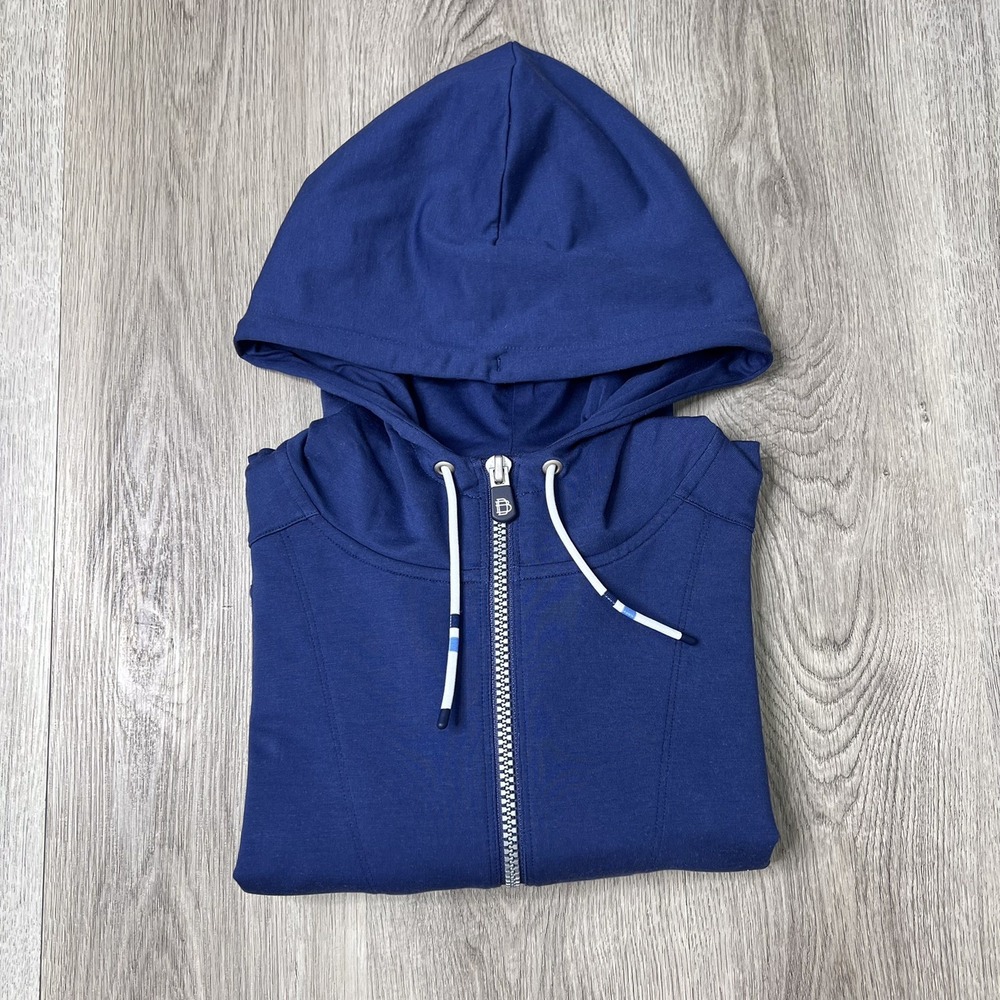 B.Draddy Proctor 1/4 Zip Pullover Hoodie Mens Size Xtra Large Blue - Picture 8 of 8